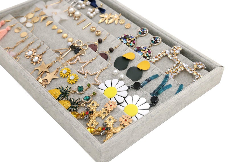 Stratalife Earring Organizer Tray Stud Earring Organizer Stackable Earring Tray Jewelry Earring Holder Display Drawer Organizer for Earrings Stud Earrings Storage Drawer Inserts - Image 5